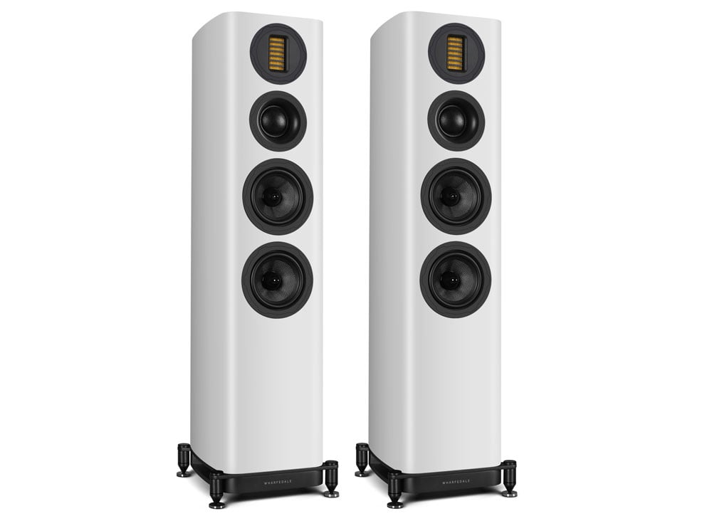 Wharfedale Evo 5.3 floorstanding speakers in white