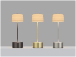 J.L Coquet, Hémisphère White Satin, Table lamp, silver