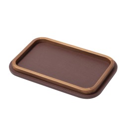Poltrona Frau, Trays collection, Rectangular rounded tray small, burgundy