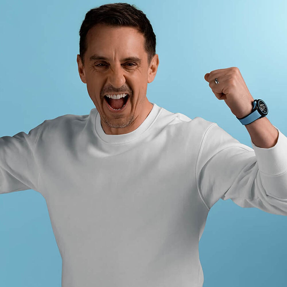 NORQAIN Wild ONE Skeleton 39mm Dial Sky Blue Rubber Strap Watch image number 3