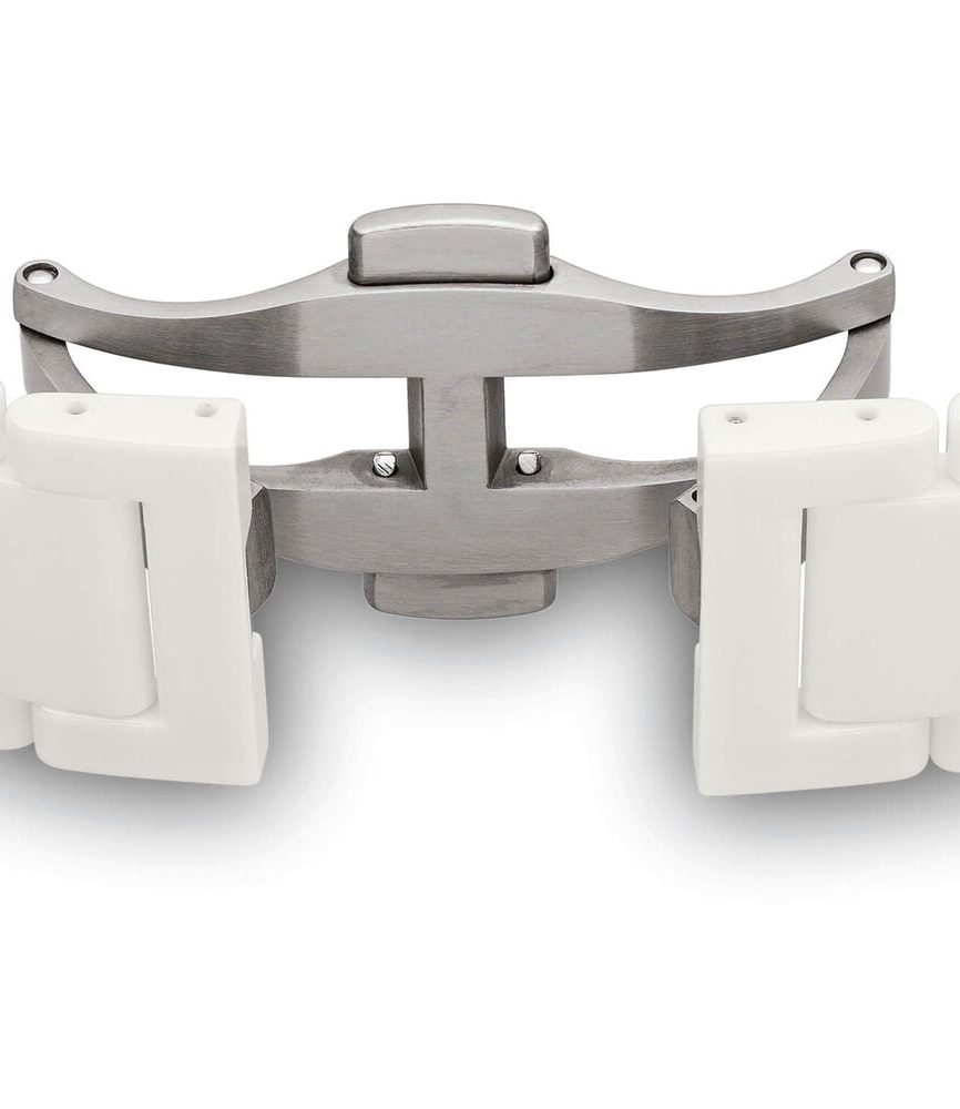 Rado True Square Automatic Open Heart 38mm Skeleton Dial White Ceramic Bracelet Watch image number 3