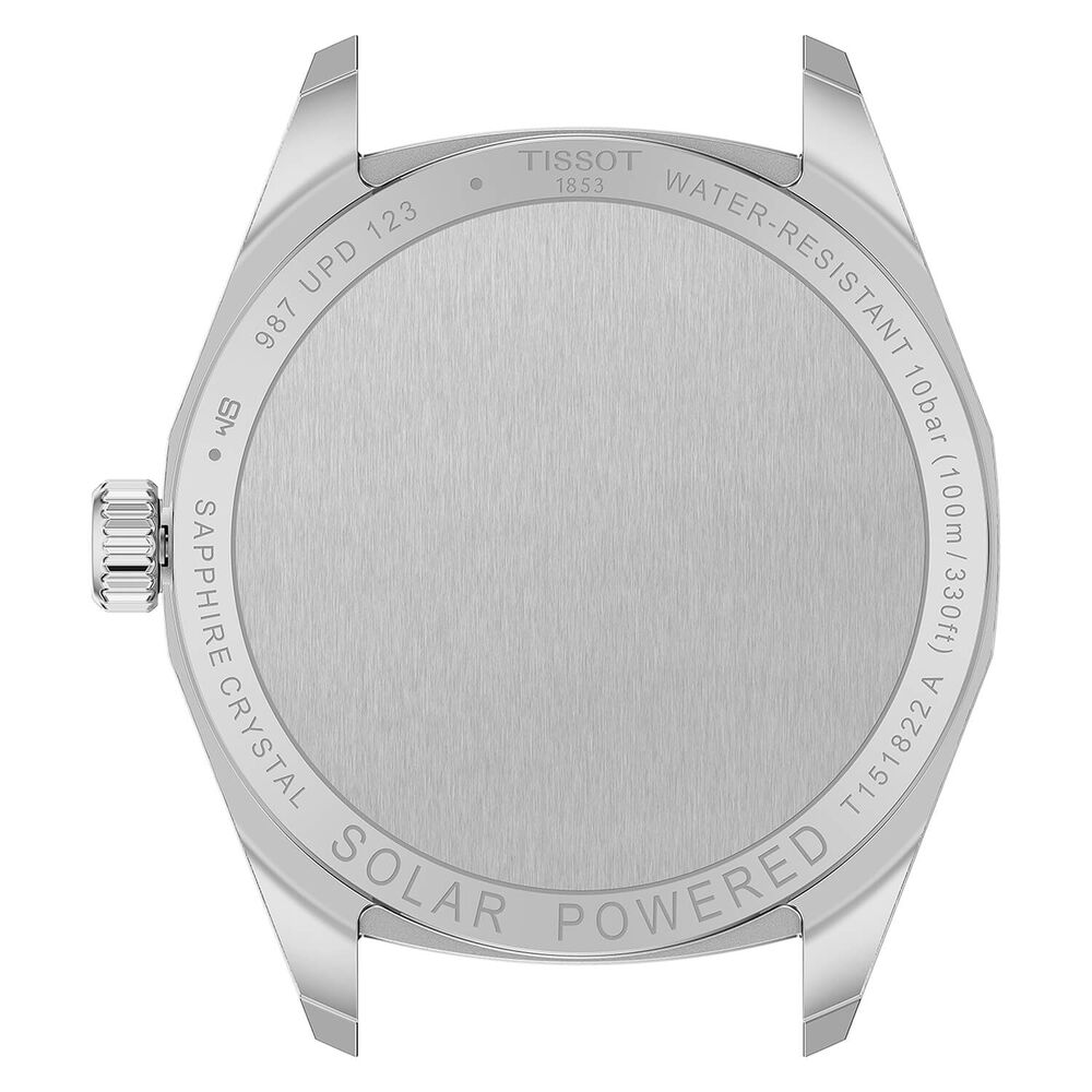 Tissot PRC 100 Solar 34mm Blue Dial Stainless Steel Bracelet Watch image number 3